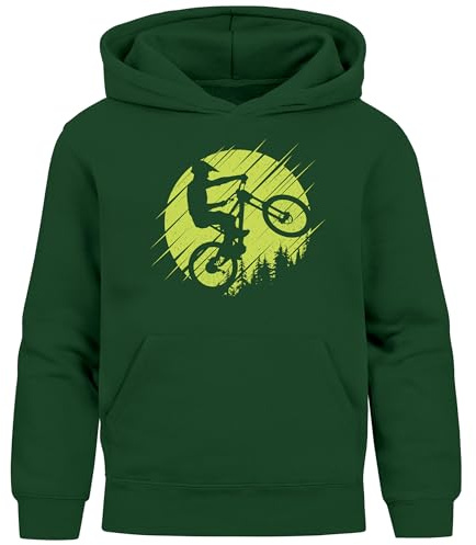 MoonWorks® Kinder Hoodie Jungen Mountainbike Hobby Rad-Sport BMX Fahrrad Jungengeschenke