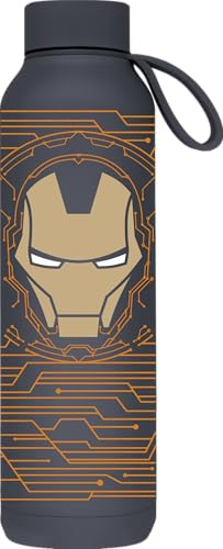 Quokka Borraccia termica in acciaio inox solido con gancio Slate 630 ml Iron Man