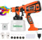 Huanyu Spruzzatore elettrico 850W Pistola per verniciatura a spruzzo elettrica con contenitore da 1400ml Pistola a spruzzo potente con 5 ugelli Pistola a spruzzo regolabile (Arancione)