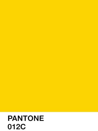 Pantone 012C (Yellow) | Pantone-Inspired Notebook: Minimalist Design Notepad, Perfect for Artists, Designers, and Creative Gifts: 120 Pages: 6 x 9 Hardcover