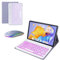 HLTOOP Keyboard Case for Honor Pad 8 12 Inch, 7 Color Backlit Detachable Wireless Bluetooth Keyboard with Tablet Mouse,Purple