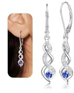 YADOCA Ohrringe Silber 925 Hängend für Damen, Silber Hängend Ohrringe, Cubic Zirkonia Lang Tropfen Ohrring Schmuck Geschenke Mütter Tag Valentinstag Geburtstag