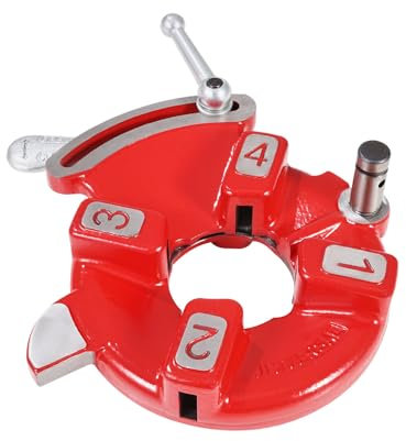 VEVOR Testa di filetto ad apertura rapida, testa filettata per tubi destrorsi da 1/8 a 2, testa filettata da 1/4 a 2 per bullone, autolubrificante per ridurre l'attrito, adatta per RIDGID 97065