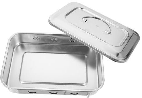 BESTYASH Boîte de Inoxydable Couvercle Stérilisateur Pratique pour Outils de Beauté et Instruments Température Jusqu pour Salons et Usage