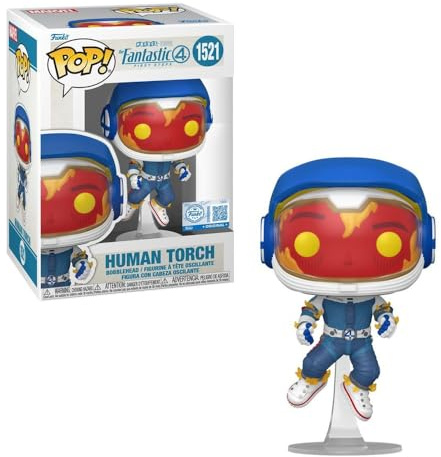 Funko Pop! Marvel Figure Funko POP Fantastic Four People Torch Astronaut Ver. Figure, Goods, Cute Deformed Figure