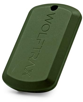 WOLFTRAX Tracker Tag | Works with Apple Find My & Google Hub | UK Made | Item Finders For Key, Wallet, Bike | Privacy Focus Tracking Tag | Bluetooth Tracker Smart Tag with Long Battery Life (Green)