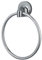Spirella colección, Toallero en Forma de anilla, 5x16,5x4,5, Metal cromado y vidrio, Gris Lagune Handtuchring 16,5 x 16,5 x 4,5 cm, verchromtes Metall und Glas, grau, Grey