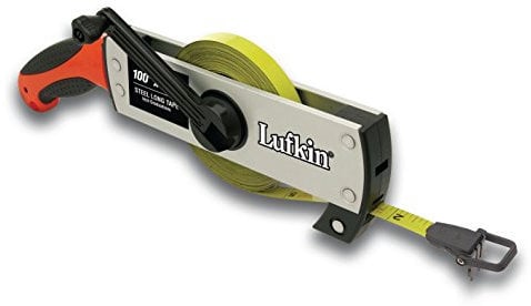 Lufkin FT50CM 50m/13mm Rahmen-Maßband mit Pistolengriff und Kompaktes Design, Passend für Jeden Werkzeugkasten