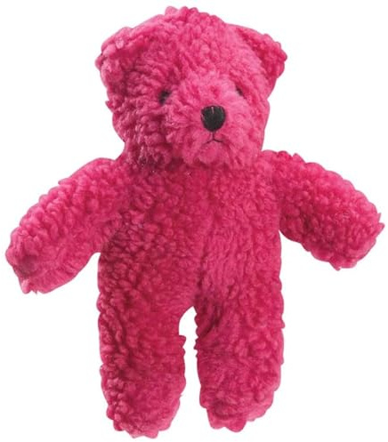 Zanies Berber Bear Dog Toys, Red