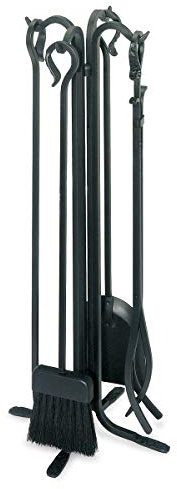 Pilgrim Home and Hearth 18003 Forged Hearth Fireplace Tool Set Kaminbesteck, Eisen, Matte Black, 28