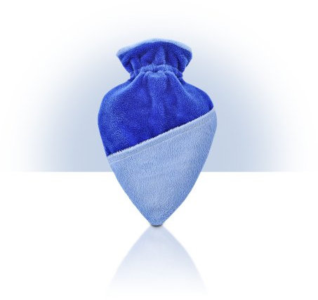 Reer 4016 - Wärmflasche 0,4L Herz mit Bezug