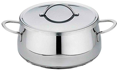 Spring 2621400618 Swiss Eco Fondue-Topf, Edelstahl, silber, 14,8 x 28,4 x 38,6 cm