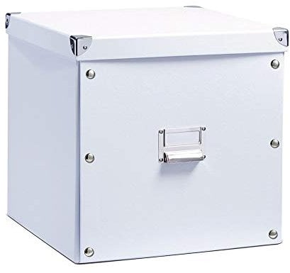 Zeller 17620 33.5 x 33 x 32 cm Storage Box Cardboard, White