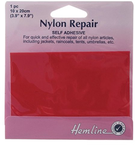 Nylon Repair Patch Self-Adhesive 10x20cm: Red