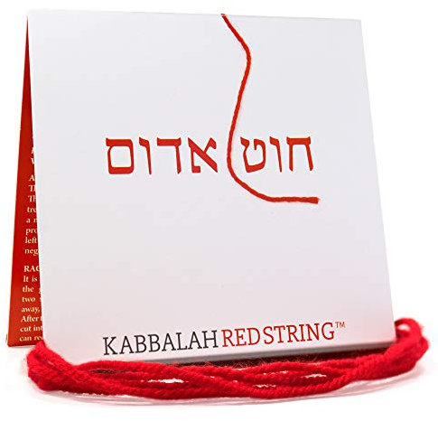 Der ORIGINAL Kabbalah String aus Israel RED STRING Kabbalah Armband Pack - 150 CM Red String für bis zu sieben Evil Eye Protection Armbänder - Gebet, Segen und Anleitung enthalten!