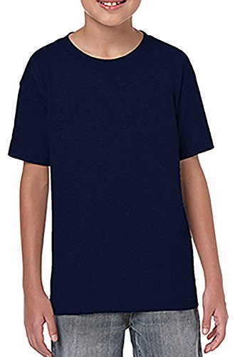 Gildan Childrens Unisex Soft Style T-Shirt (S) (Navy)