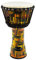 World Rhythm MDJ002-OR Djembe-Trommel, Ziegenleder, PVC, 25 cm, Orange