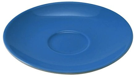Ritzenhoff & Breker Doppio Kaffeeuntertasse, 1 Stück, Indigo Blau, ø 16 cm, Kaffee Unterteller mit farbigem Rand, Untere aus Porzellan, Spülmaschinengeeignet