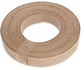 WoodPress® Bordo da stiro in vero legno di ciliegio da 15 mm – rotolo da 7,5 m – nastro preincollato per una facile applicazione fai da te – coprirà il bordo di un pannello MDF standard