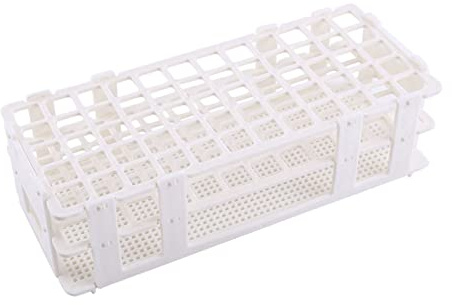 Reagenzglasgestell aus Kunststoff, 60 Löcher, 3 Schichten, 16mm Lochdurchmesser, ß, 25x10,6x6,5cm, für Labor