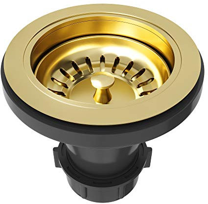 VIGO 4 in. Kitchen Sink Strainer in Matte Brushed Gold - VGSTRAINERMG