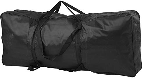 Borsa per tastiera a 61 tasti, custodia protettiva per pianoforte con organo elettronico in tessuto Oxford impermeabile nero, resistente e portatile
