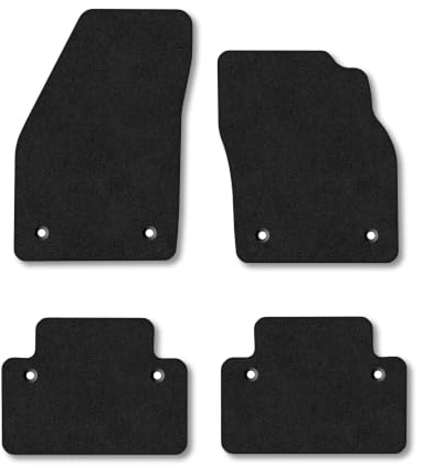 Volvo C30 (2007-2013) [Manual] Carpet Car Mats | Black Edge Trim Tailored Fit Floor Mats Full Coverage Protection Accessories Easy Clean Anti Slip Made in the UK