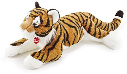 Trudi Tigre Bruce Tigre mascotte peluche, regalo di Natale e compleanno. | 39x23x46cm taglia L | Animali Esotici tropicali | modello 27138