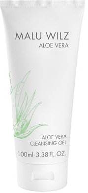 Malu Wilz Aloe Vera Cleansing Gel 100ml I Skincare Reinigungsgel für die gründliche & milde Gesichtsreinigung I Aloe Vera Gel Reiniger für alle Hauttypen I Vegan