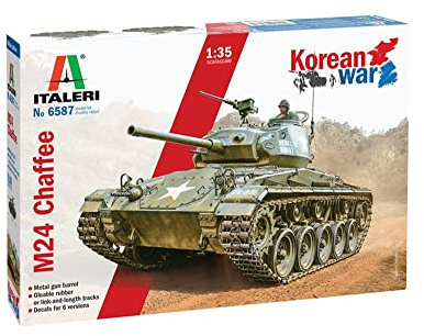Italeri 6587S 1:35 US M-24 Chaffe Korean War - Standmodellbau, Basteln, Hobby, Kleben, Plastikbausatz, detailgetreu,Bausatz, unlackiert