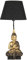 Clayre & Eef Tischlampe schwarz Polyresin 28 x 28 x 60 cm 6LMC0037