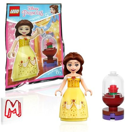 Lego Disney Princess Beauty & The Beast Minifigure – Belle (in Dress with Red Roses) 43180