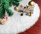 Weihnachtsbaum Röcke Weiß 122cm Tannenbaum Decke kunstfell für Weihnachtsbaum Verzierung Bodendekoration Weihnachtsdeko Weihnachtsbaum Deko