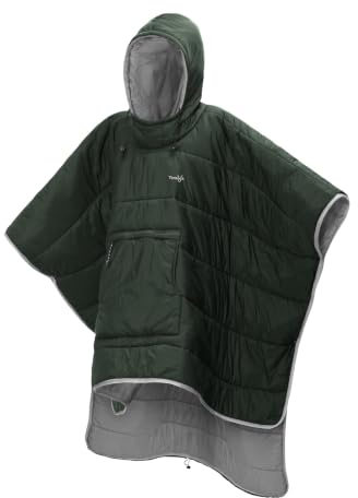 Tentock Outdoor Wasserdichter Poncho Schlafsack Mit Kapuze, Decke Mit äRmeln Leicht Und Tragbar, FüR Winterreisen Und NotfäLle Camping Gadgets 2026-【Geräumige Camping-Edition】(Grün)