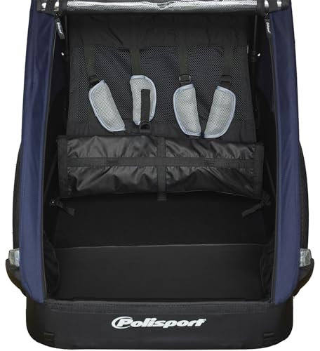 Polisport Fahrradanhänger Kidcar 20 Zoll Unisex Grau/Blau
