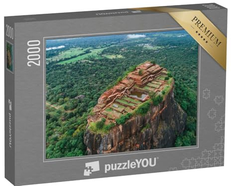 puzzleYOU: Puzzle 2000 Teile „Sigiriya der Löwenfelsen, Felsenfestung auf Sri Lanka“ – aus der Puzzle-Kollektion Felsen