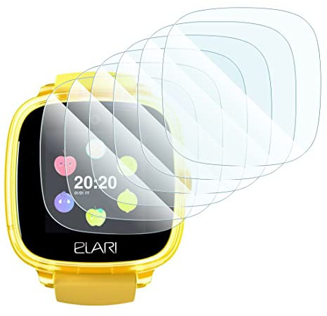 Karylax – [Pack x6 Protector de pantalla de cristal flexible de dureza 9h, película protectora 100% transparente para reloj infantil ELARI KidPhone Fresh