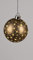 Formano Kugel hängend Deko Braun-Gold mit Timer Weihnachten Dekoration Fenster Schmuck (Deko-Kugel 10 cm)