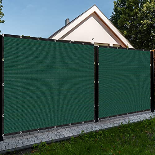 Privacy Fence Screen 4' x 5' Green Heavy Duty Fencing Mesh Shade Net Cover for Balcony Outdoor Patio Garden Backyard