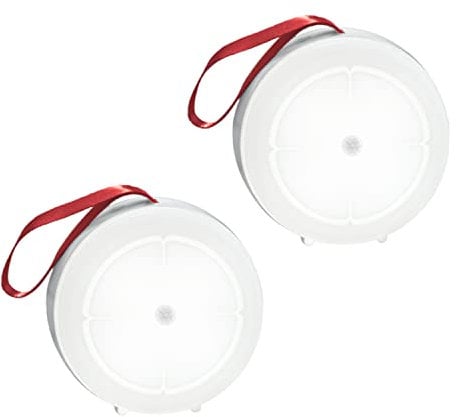 2er Set LED Nachtlicht mit Bewegungsmelder, Batterie-Betrieb (AAA), 6000K Kaltweiß, automatischer Sensor, kabellos & mobil, Orientierungslicht für Flur, Schlafzimmer, Kinderzimmer, Treppe, Schrank