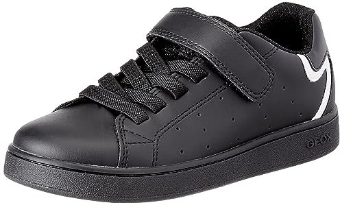 Geox J ECLYPER Boy A Sneaker, Black, 36 EU