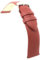diloy Lederarmband für Dresswatch – Rindsleder ohne Nähte, gepolstert, minimalistisches und elegantes Design, Edelstahlschließe – Größen 12mm, 14mm, 16mm, 18mm, 20mm, 22mm 301 Mittleres Braun 20mm