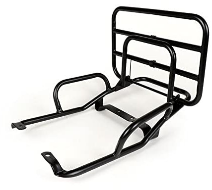 MOTONOSTRA Gepäckträger schwarz klappbar hinten kompatibel für Vespa PK S, PK XL, PK XL2 Automatik, XLS, SS