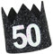 Toyvian Tiara Zum 50. Geburtstag Fünfzig Geburtstagshut Geburtstagsparty-hüte Geburtstag Tiara Stirnband Tiara Zum Fünfzigsten Geburtstag Stirnband Zum 50. Geburtstag Krone Kleidung