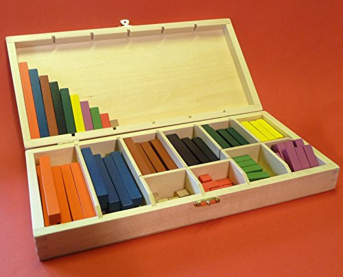 Kinder Rechenstäbe aus HOLZ 100-teilig in HOLZ-BOX in TOP QUALITÄT