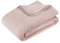 BOHORIA® Kuscheldecke Premium Pure Cotton 150x200cm | Superweiche Decke für Sofa, Sessel & Bett | Baum-Wolldecke Tagesdecke Sofadecke Wohndecke (Rose, 150 x 200 cm)