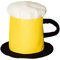 Boland 98996 - Hut Bierkrug, Plüsch-Mütze, mit Henkel, Volksfest, Kostüm, Karneval, Themenparty, Mottoparty, JGA (Packung mit 3)