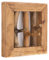 CREEDWOOD WANDGARDEROBE Leonor 25 | Mahagoni Holz, 25 cm, 3 Haken | AST Garderobe, Hakenleiste, Flurgarderobe, Wandhaken, Natur Garderobenpaneel, Kleiderhaken