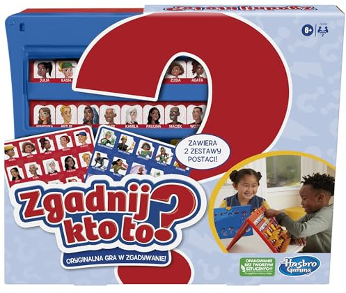 Raten Sie, wer ein originelles Raten Spiel ist, Brettspiel für Kinder ab 6 Jahren, für 2 Spieler, polnische Version