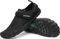 SAGUARO Badeschuhe Damen Herren Wasserschuhe Schwimmschuhe Schnelltrocken Aquaschuhe Strandschuhe Leicht Neoprenschuhe Surfschuhe rutschfeste Tauchschuhe Wassersportschuhe Rosine Schwarz Gr.43 EU